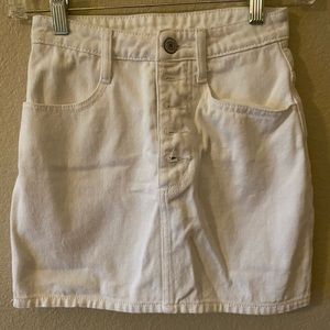 J. Galt white jean skirt